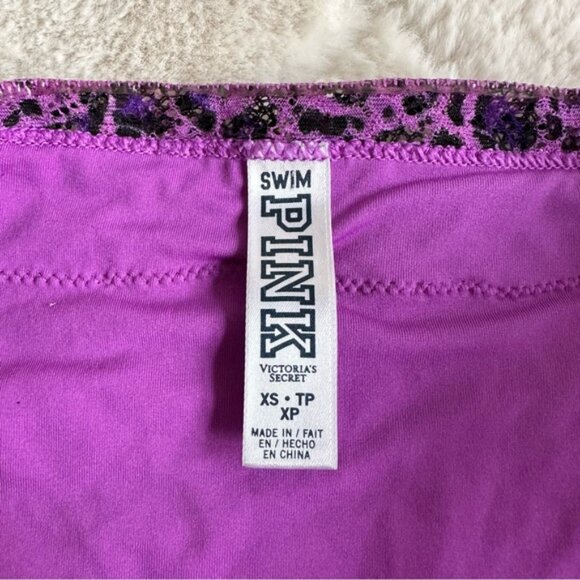 Victoria's Secret PINK | Purple Leopard Lace Bikini Bottoms | Size Extra Small - Picture 8 of 11